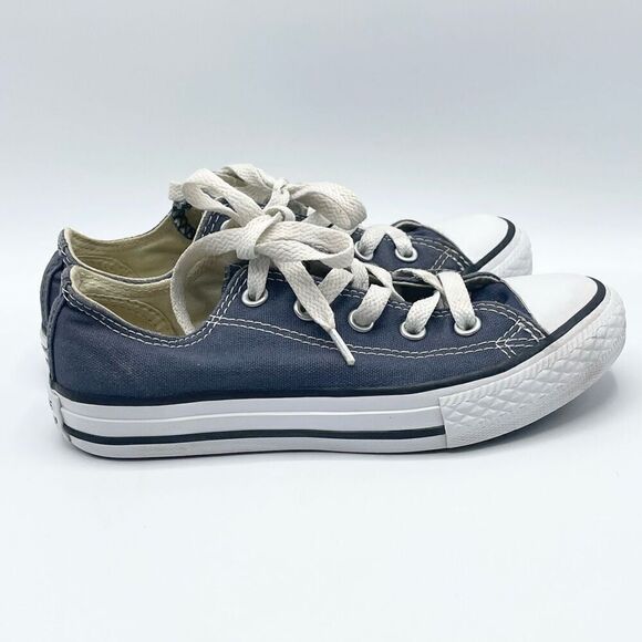 Converse All Star denim blue lace up sneakers - Kids US 13 - Picture 1 of 8